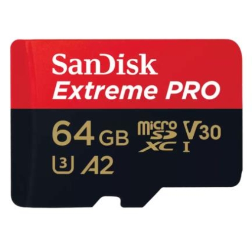 Imagen de Memoria Flash Sandisk Extreme Pro 64GB MicroSDXC A2 V30