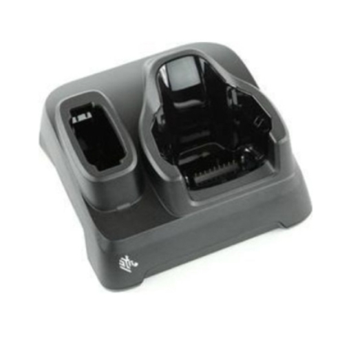 Imagen de Cuna de Carga y Comunicacion Zebra USB requiere de fuente de poder PWR-BGA12V50W0WW Cable de linea de cc CBL-DC-388A1-01 y Cable de linea de ca 23844-00-00R