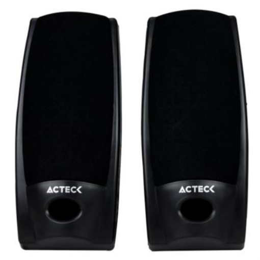 Imagen de Bocinas Acteck Aubo-014 AX-2500 Estéreo Canales 2.0 Compactas 3.5mm Color Negro