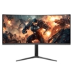 Imagen de Monitor Gamer Acteck Curvo 34 VA /165Hz/1ms/PIP+PBP/F-Sync/G-Sync/HDR/ 2xHDMI 2.1+2xDP1.4+3.5mm/RGB/VESA75mm/Negro