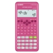 Imagen de Calculadora Cientifica Casio mas de 250 funciones FX-82LAPLUS2 para primaria y secundaria rosa 4 lineas VPAM