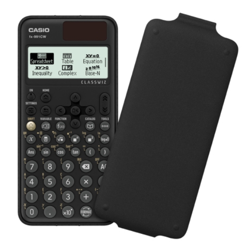 Imagen de Calculadora Cientifica Casio mas de 540 funciones FX-991CW para preparatoria y universidad negra 4 lineas codigo QR