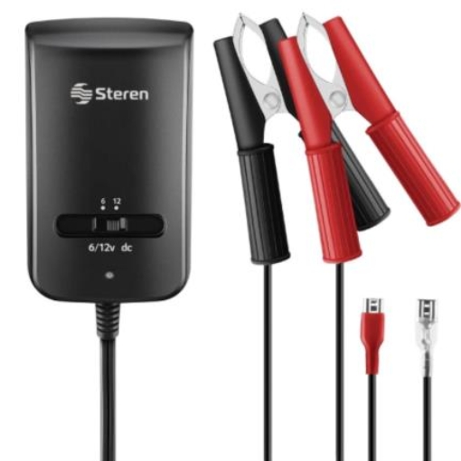 Imagen de Cargador Inteligente Steren de Baterías de Ácido 2 Puertos USB