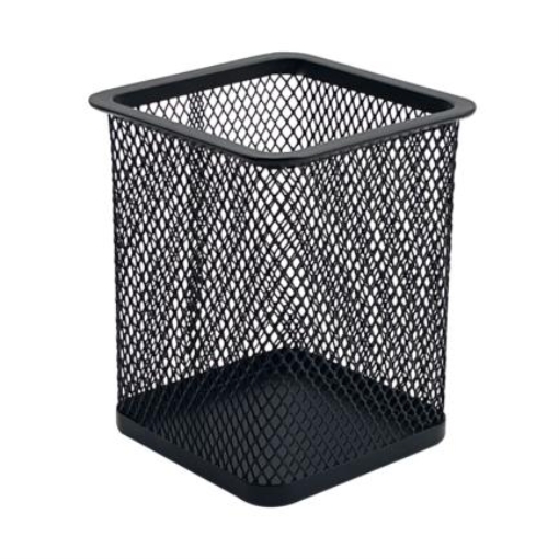 Imagen de Porta Lapices Nextep Cuadrado Mediano Malla Metalica 8x8x9.7cms