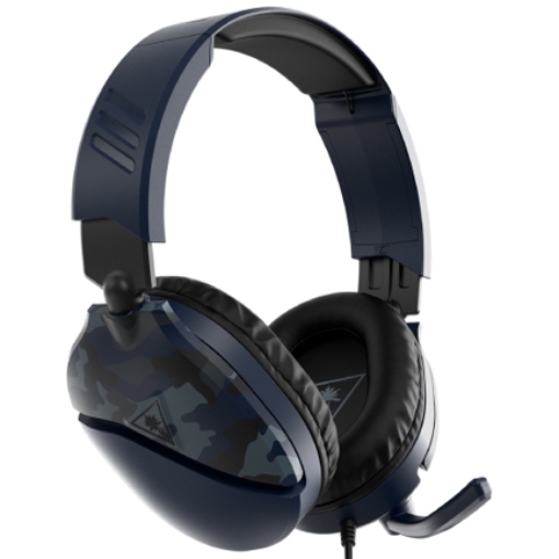 Imagen de Audífonos Turtle Beach EarForce Recon 70 Diadema Alámbrico 3.5mm Cable 1.2m PlayStation Azul Camuflaje