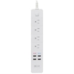 Imagen de Barra Multicontacto Inteligente WiFi Nexxt Home Protector de Sobretensión con 4 tomacorrientes 4 puertos USB 1.8m Blanco