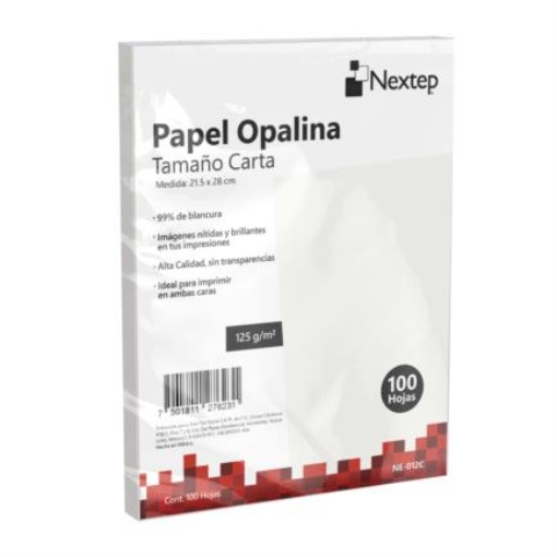 Imagen de Papel Opalina Nextep Blanca c/100 125 gr