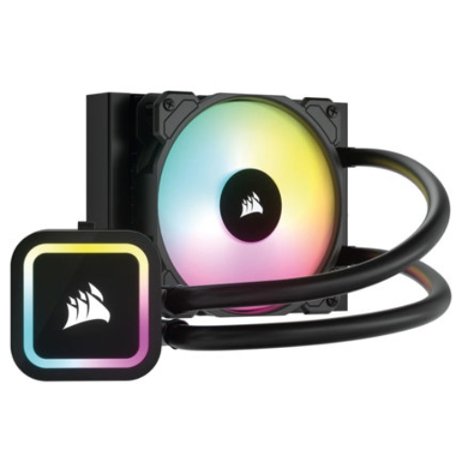 Imagen de Enfriamiento Líquido Corsair para CPU iCUE H60x RGB Elite 120mm Compatible S 1200 1700 AM4 AM5 Color Negro