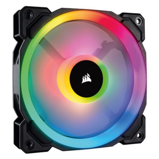 Imagen de Ventilador para Gabinete Corsair LL120 RGB 120mm Dual Light LED RGB 600-1500RPM Negro