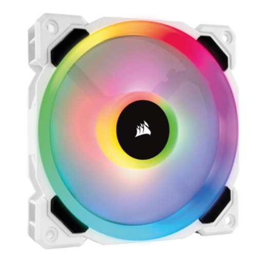 Imagen de Ventilador para Gabinete Corsair LL120 RGB 120mm Dual Light LED RGB 2200RPM +/- 10% Blanco