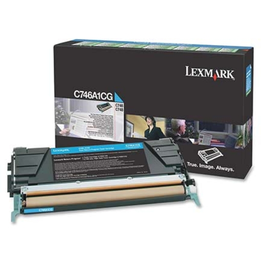 Imagen de TONER LEXMARK PROGRAMA RETORNO CIAN C746