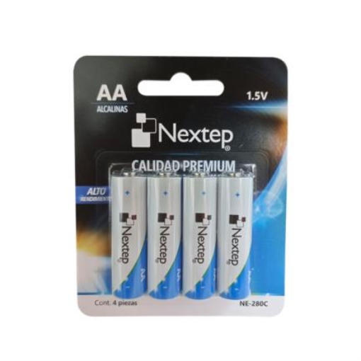 Imagen de Pilas Nextep AA Alcalinas LR6 1.5V c/4 Piezas