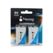 Imagen de Pilas Nextep 9V Alcalinas Cuadrada 6LR61 c/2 Piezas