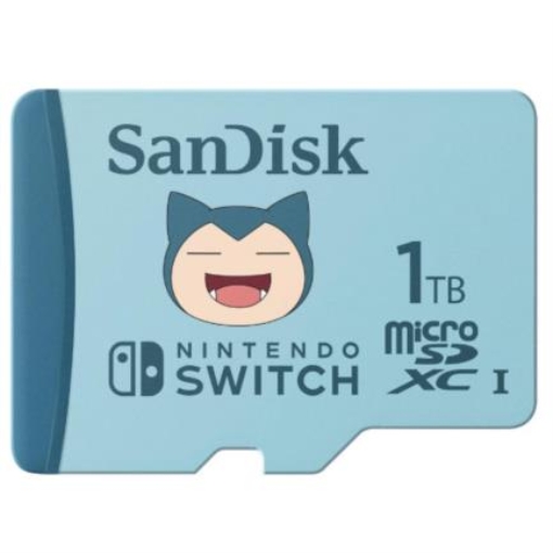 Imagen de Memoria SanDisk Pokemon Snorlax MicroSDXC UHS-I de 1TB para Nintendo Switch Color Azul
