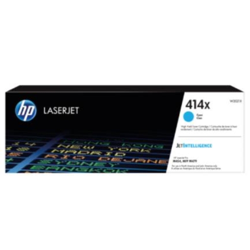 Imagen de Toner HP 414X Cian Original LaserJet Alto Rendimiento