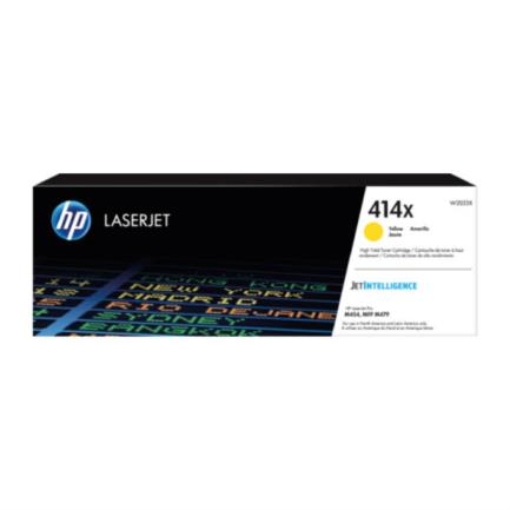 Imagen de Toner HP 414X Amarillo Original LaserJet Alto Rendimiento
