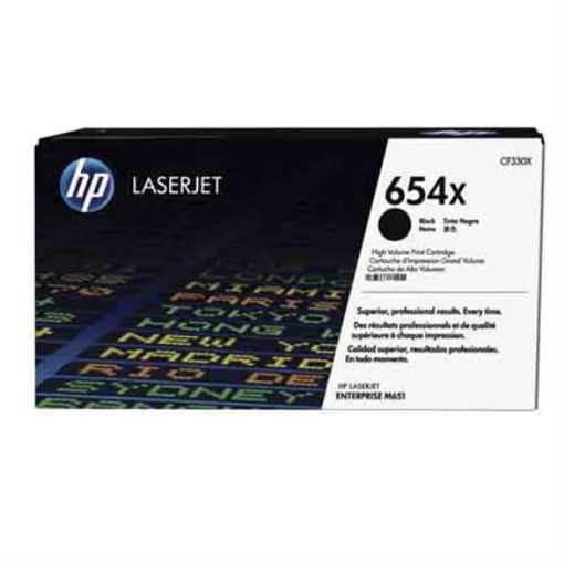 Imagen de Cartucho de Tóner Original HP 654X LaserJet de Alta Capacidad Negro