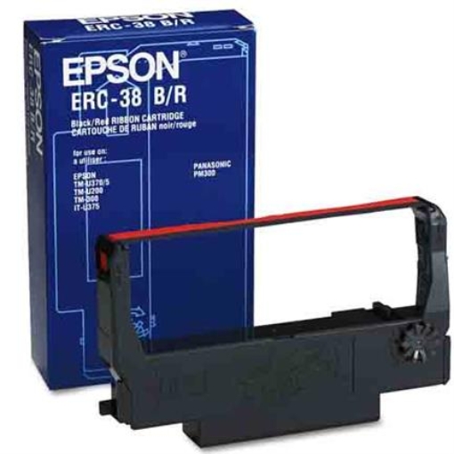 Imagen de CINTA EPSON TM300 TM U370 BICOLOR