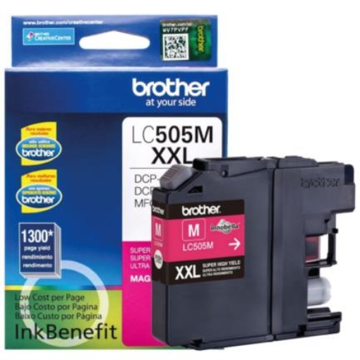 Imagen de Tinta Brother LC505M Magenta Super Alto Rendimiento