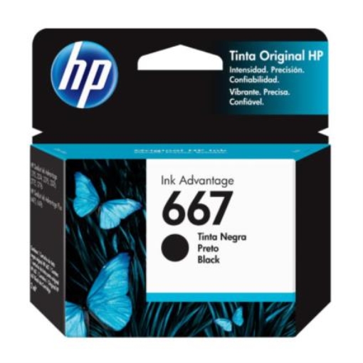 Imagen de Tinta HP Original Ink Advantage 667 Color Negro