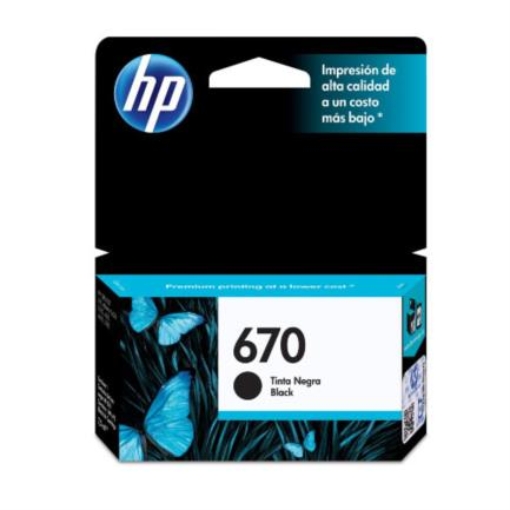 Imagen de TINTA HP 670 NEGRO