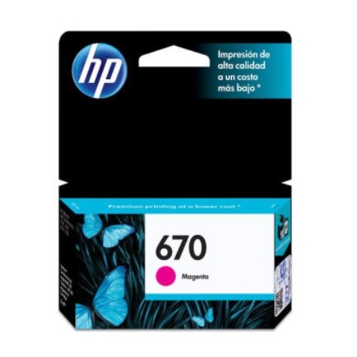 Imagen de TINTA HP 670 MAGENTA