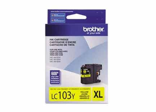 Imagen de TINTA BROTHER LC103Y AMARILLO 600 PAG