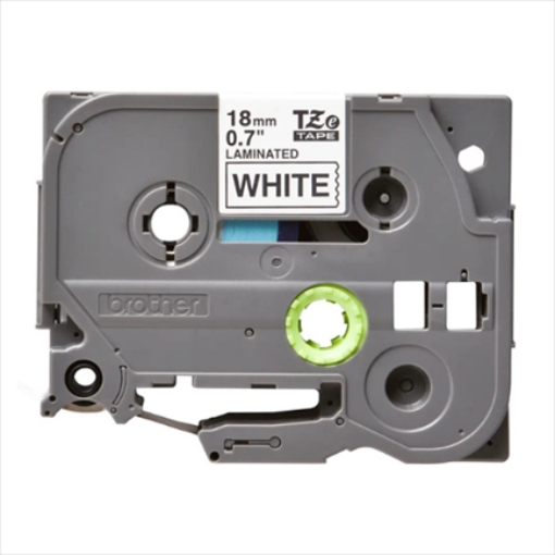 Imagen de CINTA BROTHER TZ-241 NEGRO/BLANCO 18MM PT300/310B/330/530