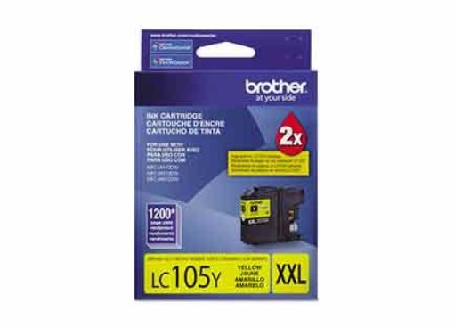Imagen de TINTA BROTHER LC105Y AMARILLO 1200 PAG