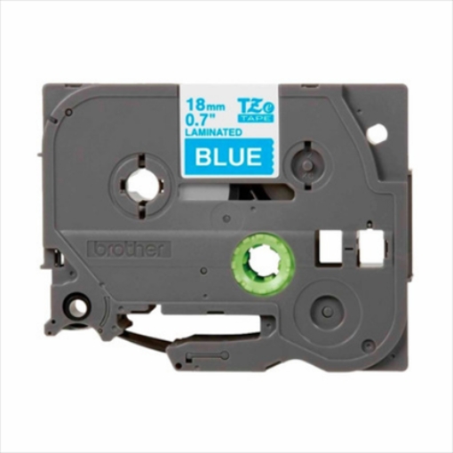 Imagen de CINTA BROTHER TZ-545 BLANCO/AZUL 18MM PT300/310B/330/530