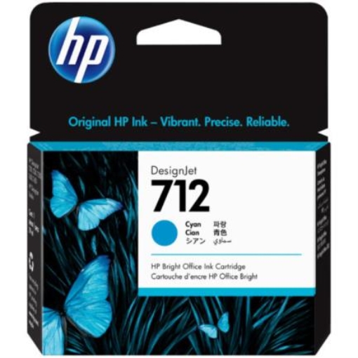Imagen de Tinta HP LF DesignJet 712 29ml Color Cian