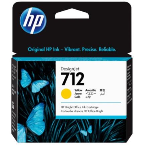 Imagen de Tinta HP LF DesignJet 712 29ml Color Amarillo