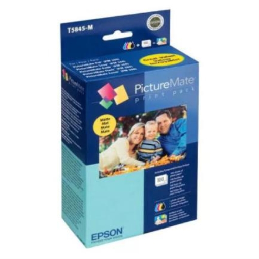 Imagen de TINTA EPSON 4 COL Y 100 HOJAS PAPEL MATE PICTUREMATE