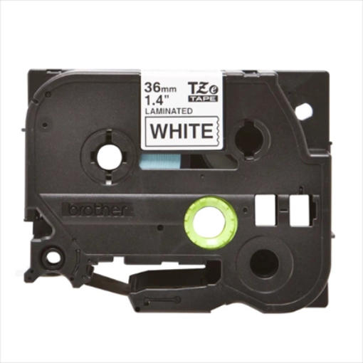 Imagen de CINTA BROTHER TZ-261 NEGRO/BLANCO 36MM PT530/300/310B/330