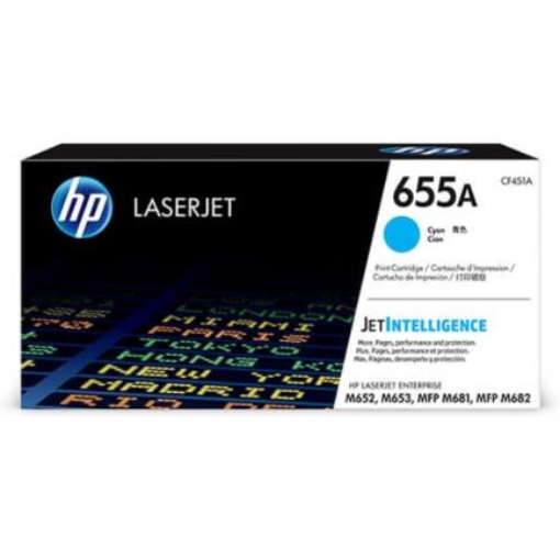 Imagen de TONER HP 655A CIAN
