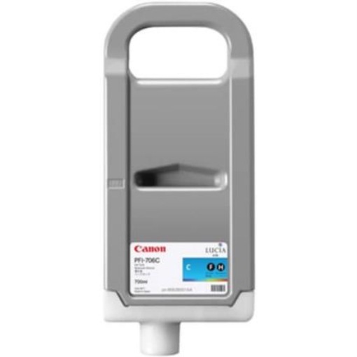 Imagen de TINTA CANON  CYAN PFI-706 C - 700 ml