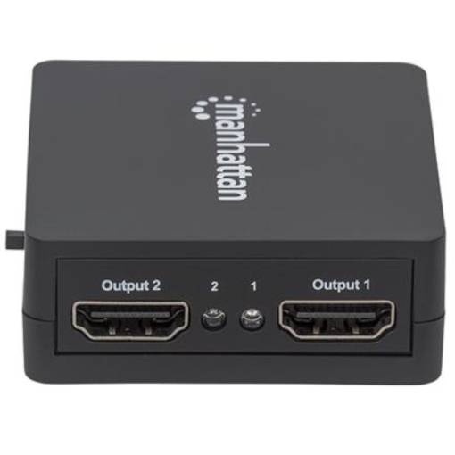 Imagen de Video Splitter Manhattan HDMI 2 Puertos 1080p Alimentado por USB Color Negro