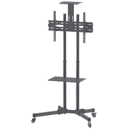 Imagen de Soporte Manhattan TV 37" a 70" De Piso Tipo Carrito Planas Inclinación 50 Kg