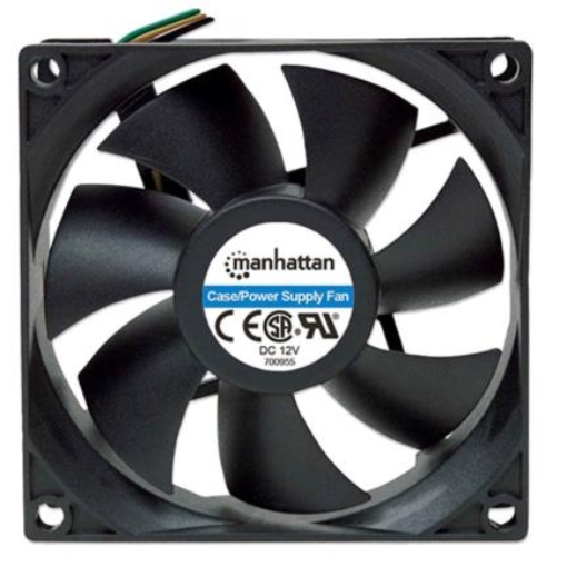 Imagen de Ventilador Manhattan 3 Pines PC 80x80x25 mm