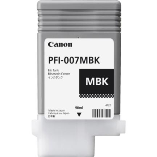Imagen de TINTA CANON IMAGEPROGRAF IPF670E  NEGRO MATTE PFI-007 MBK
