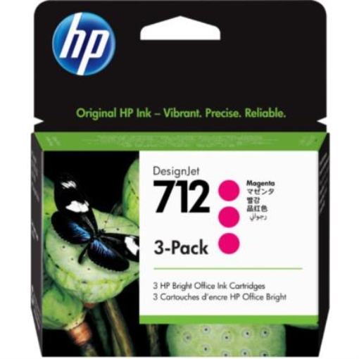 Imagen de Tinta HP LF DesignJet 712 3 Pack 29ml Color Magenta