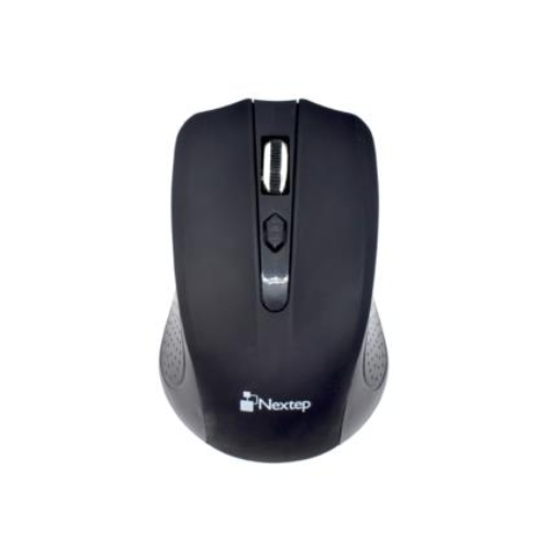 Imagen de Mouse Nextep Inalámbrico USB Color Negro 1600 dpi Baterias Incluidas