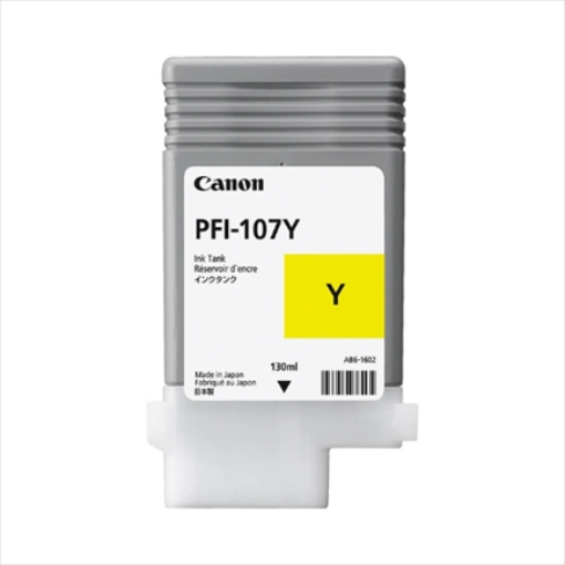Imagen de TANQUE TINTA CANON AMARILLO PFI-107Y 130ML
