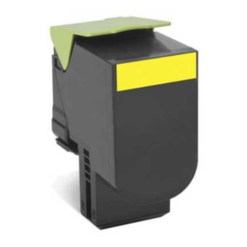 Imagen de TONER LEXMARK 80C8SY0 RENDIMIENTO ESTANDAR RETORNO AMARILLO