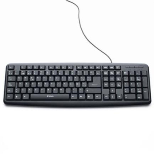 Imagen de Teclado Verbatim Alámbrico USB Color Negro