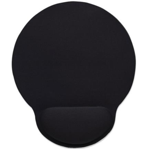 Imagen de Mouse Pad Manhattan Tipo Gel C/Descansa Muñecas Color Negro