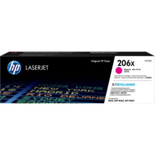 Imagen de Toner HP LaserJet 206X Original Color Magenta.