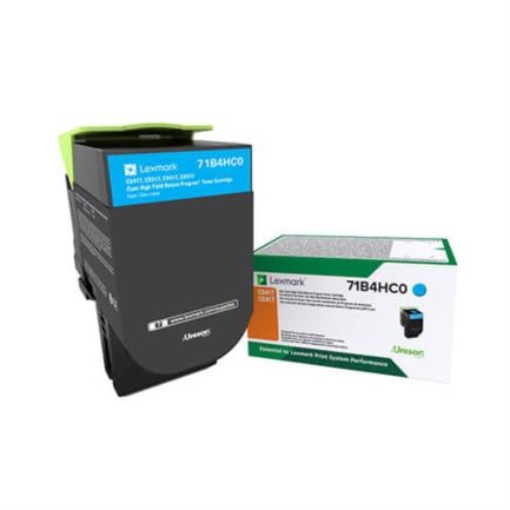 Imagen de TONER LEXMARK CYAN EXTRA ALTO RENDIMIENTO CS417/CX417