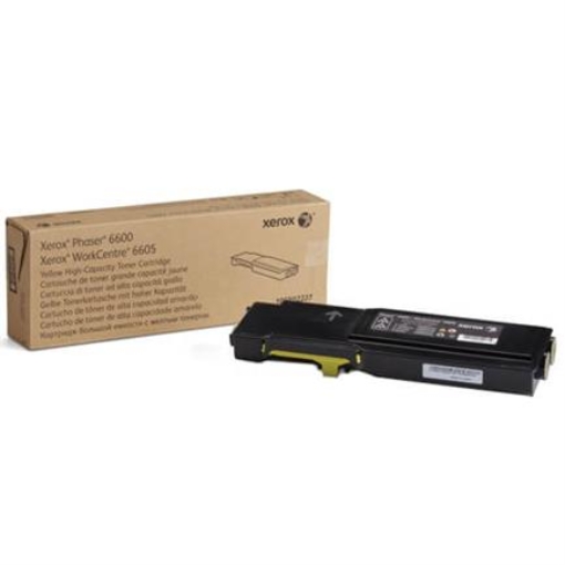 Imagen de TONER XEROX AMARILLO PARA WC6605 / PH6600