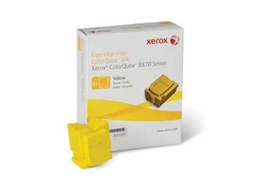 Imagen de TINTA XEROX SOLIDA AMARILLO 6 BARRAS 17.300 PAG.